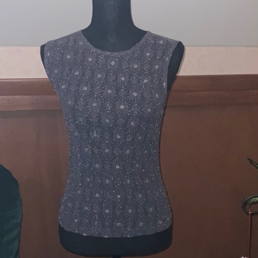 Women’s Sheer, Sparkly Tank Top